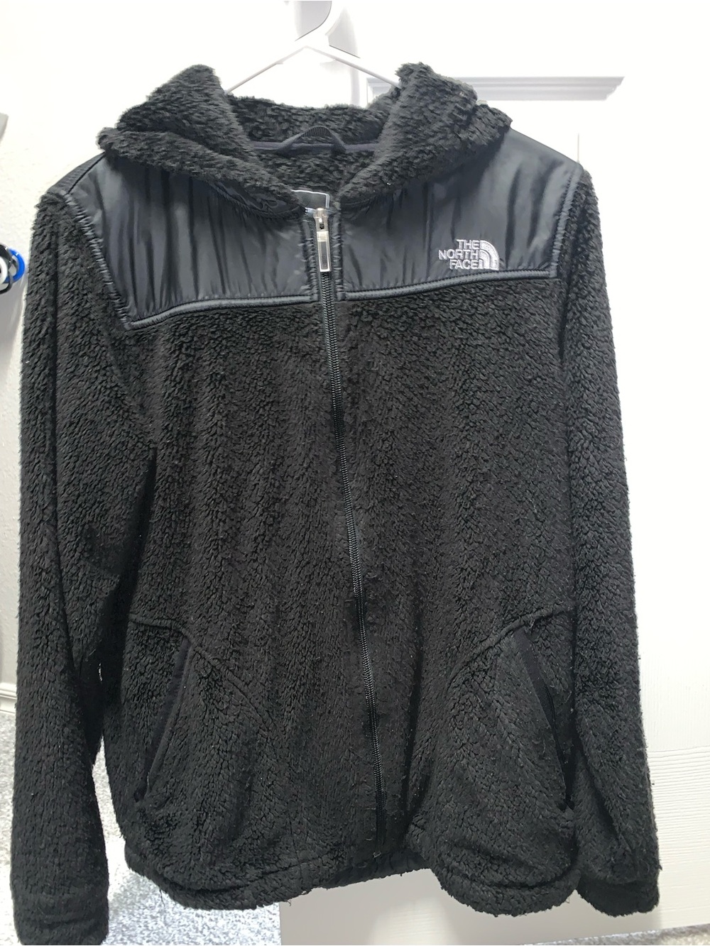 The North Face Black Sherpa Fleece Hooded Jacket